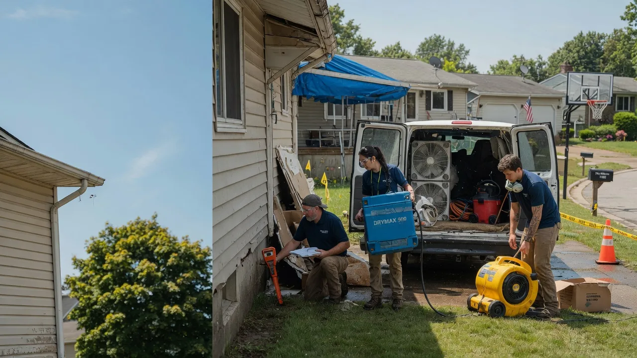 Ceiling Leak Cleanup in Hamburg, NY near me
